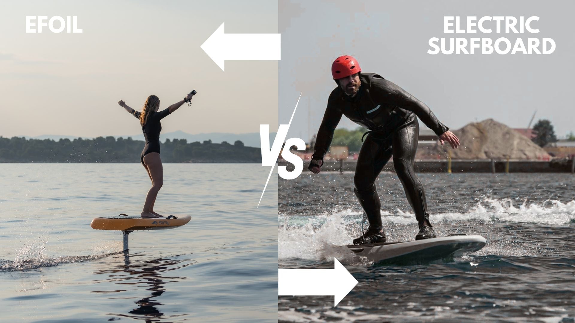 eFoils vs Electric surfboards